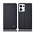 Cloth Case Stands Flip Cover H14P for Oppo Reno9 Pro 5G Black