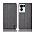 Cloth Case Stands Flip Cover H14P for Oppo Reno9 Pro+ Plus 5G Gray