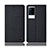 Cloth Case Stands Flip Cover H14P for Vivo iQOO 8 5G Black