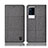 Cloth Case Stands Flip Cover H14P for Vivo iQOO 8 5G Gray
