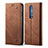 Cloth Case Stands Flip Cover L02 for Xiaomi Redmi K30 5G Orange