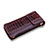 Crocodile Leather Case Flip Cover for Samsung W(2017) Brown