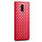 Custodia Silicone Morbida In Pelle Cover S01 per Oppo Realme X Rosso