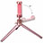 Extendable Folding Handheld Selfie Stick Tripod Bluetooth Remote Shutter Universal T10 Rose Gold