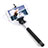 Extendable Folding Wired Handheld Selfie Stick Universal Black