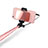 Extendable Folding Wired Handheld Selfie Stick Universal S03 Rose Gold