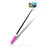 Extendable Folding Wired Handheld Selfie Stick Universal S10 Pink