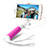 Extendable Folding Wired Handheld Selfie Stick Universal S10 Pink