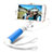 Extendable Folding Wired Handheld Selfie Stick Universal S10 Sky Blue