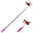 Extendable Folding Wired Handheld Selfie Stick Universal S18 Pink