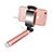 Extendable Folding Wired Handheld Selfie Stick Universal S22 Rose Gold