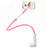 Flexible Smartphone Stand Cell Phone Holder Lazy Bed Universal T10 Pink