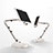 Flexible Tablet Stand Mount Holder Universal H07 for Samsung Galaxy Tab S6 Lite 4G 10.4 SM-P615 White