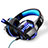 Foldable Sports Stereo Earphone Headphone H67 Blue