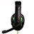 Foldable Sports Stereo Earphone Headset H57 Green