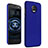 Hard Rigid Plastic Case Quicksand Cover for Motorola Moto Z2 Force Blue