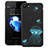 Hard Rigid Plastic Fluorescence Snap On Case for Apple iPhone 8 Black