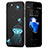 Hard Rigid Plastic Fluorescence Snap On Case for Apple iPhone 8 Black