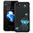 Hard Rigid Plastic Fluorescence Snap On Case for Apple iPhone SE (2020) Black