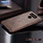 Hard Rigid Plastic Leather Snap On Case Cover for LG G6 Brown