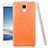 Hard Rigid Plastic Leather Snap On Case for Xiaomi Mi 4 Orange