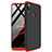 Hard Rigid Plastic Matte Finish Case Back Cover A01 for Huawei Y9 (2019) Red and Black