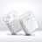 Hard Rigid Plastic Matte Finish Case Back Cover for Apple Airpods Charging Box Clear