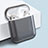 Hard Rigid Plastic Matte Finish Case Back Cover for Apple Airpods Charging Box Dark Gray
