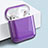 Hard Rigid Plastic Matte Finish Case Back Cover for Apple Airpods Charging Box Purple