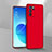 Hard Rigid Plastic Matte Finish Case Back Cover for Oppo Reno6 Pro 5G India Red