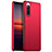 Hard Rigid Plastic Matte Finish Case Back Cover for Sony Xperia 10 III Red