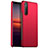 Hard Rigid Plastic Matte Finish Case Back Cover for Sony Xperia 5 III Red