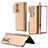 Hard Rigid Plastic Matte Finish Case Back Cover H08 for Samsung Galaxy Z Fold4 5G Gold