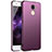 Hard Rigid Plastic Matte Finish Case Back Cover M01 for Huawei Enjoy 7 Plus Purple