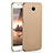 Hard Rigid Plastic Matte Finish Case Back Cover M01 for Huawei Y5 (2017) Gold