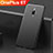 Hard Rigid Plastic Matte Finish Case Back Cover M01 for OnePlus 6T Black