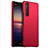 Hard Rigid Plastic Matte Finish Case Back Cover M01 for Sony Xperia 5 II Red