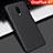 Hard Rigid Plastic Matte Finish Case Back Cover M02 for OnePlus 6T Black