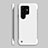 Hard Rigid Plastic Matte Finish Case Back Cover M06 for Samsung Galaxy S21 Ultra 5G White
