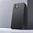 Hard Rigid Plastic Matte Finish Case Back Cover P01 for Apple iPhone 12 Mini Black