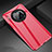 Hard Rigid Plastic Matte Finish Case Back Cover P01 for Huawei Mate 30E Pro 5G Red