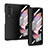 Hard Rigid Plastic Matte Finish Case Back Cover R02 for Samsung Galaxy Z Fold3 5G Black