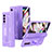 Hard Rigid Plastic Matte Finish Case Back Cover R03 for Samsung Galaxy Z Fold4 5G Purple