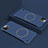 Hard Rigid Plastic Matte Finish Case Back Cover with Mag-Safe Magnetic P01 for Apple iPhone 14 Blue