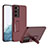 Hard Rigid Plastic Matte Finish Case Back Cover with Stand AC1 for Samsung Galaxy S21 Plus 5G
