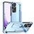 Hard Rigid Plastic Matte Finish Case Back Cover with Stand ZL1 for Samsung Galaxy S22 5G