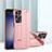 Hard Rigid Plastic Matte Finish Case Back Cover with Stand ZL1 for Samsung Galaxy S22 Ultra 5G