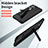 Hard Rigid Plastic Matte Finish Case Back Cover with Stand ZL1 for Samsung Galaxy S23 Ultra 5G