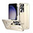 Hard Rigid Plastic Matte Finish Case Back Cover with Stand ZL2 for Samsung Galaxy S22 Ultra 5G