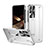 Hard Rigid Plastic Matte Finish Case Back Cover with Stand ZL2 for Samsung Galaxy S25 Ultra 5G
